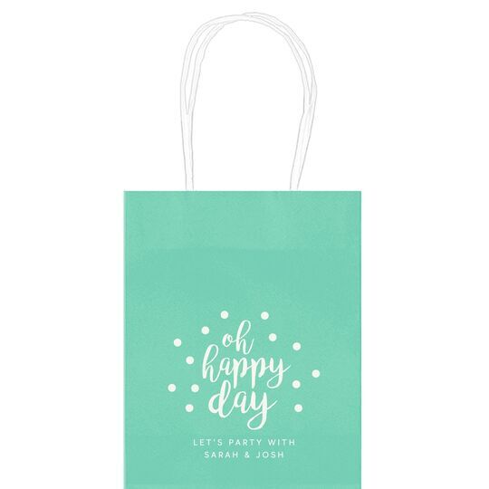 Confetti Dots Oh Happy Day Mini Twisted Handled Bags